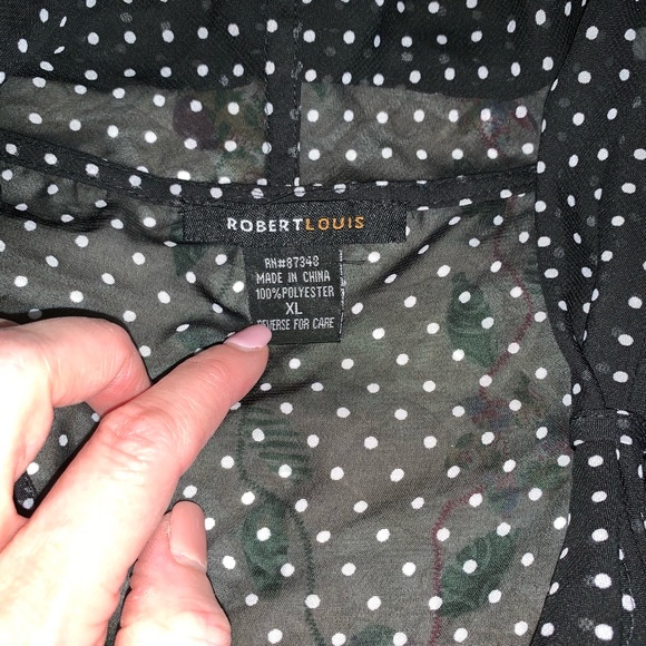 Robert Louis Sheer Blouse - Picture 3 of 4